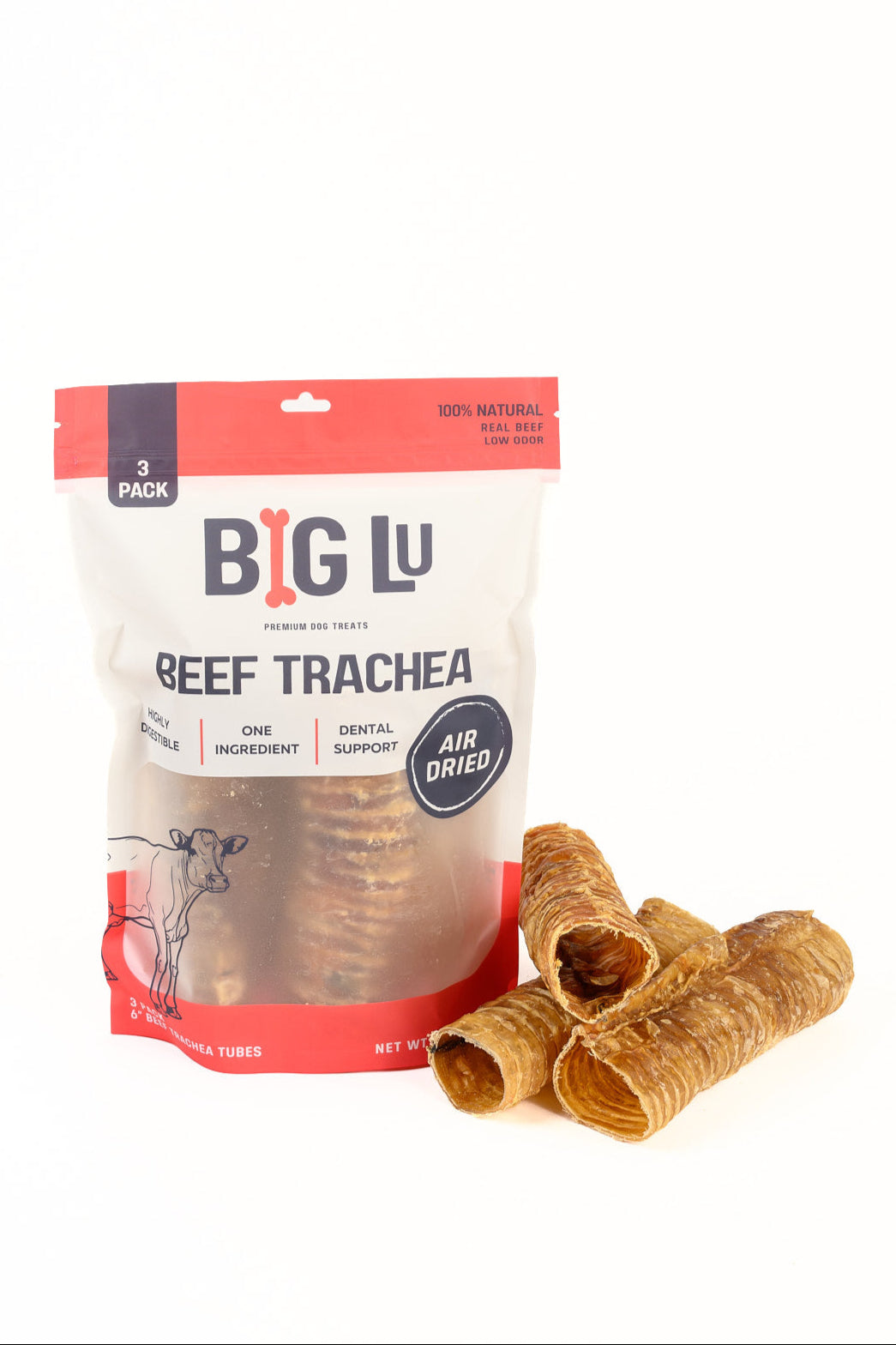 Beef trachea dog chew