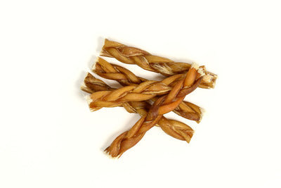 6" BRAIDED BULLY STICKS