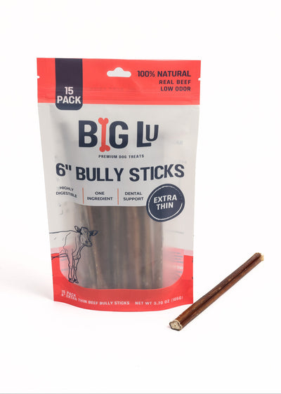 Thin Bully Sticks Big Lu