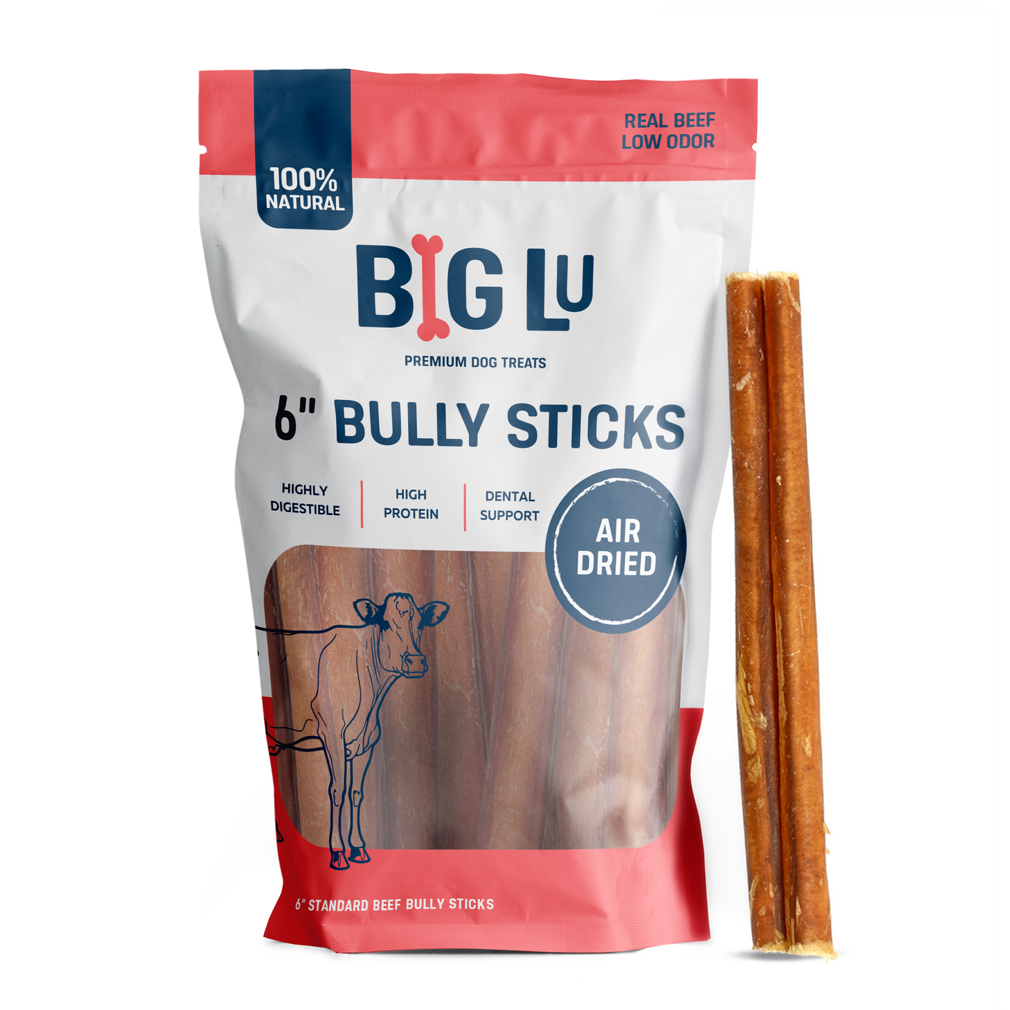 6" STANDARD BULLY STICKS