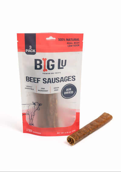 beef sausage dog treat